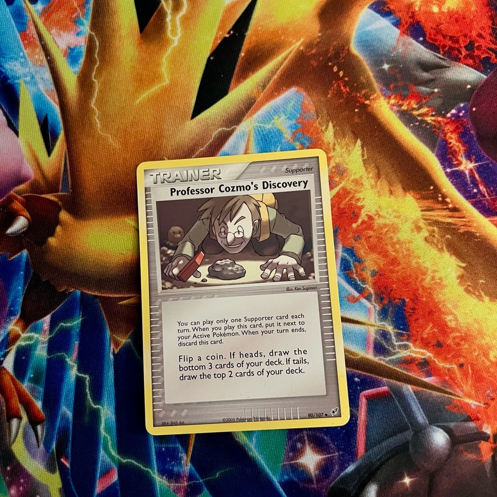 Pokémon Professor Cozmo’s Discovery trainer card Ex Deoxys 2005